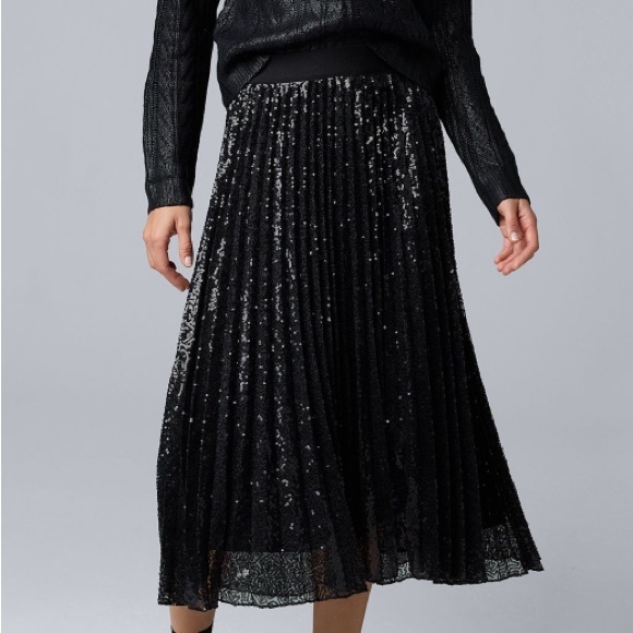 Simply Vera Vera Wang Dresses & Skirts - NWT Simply Vera Vera Wang Pleated Sequin Skirt, X-Small